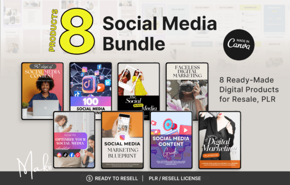 Download Social Media Marketing Bundle, Canva - Social Collection
