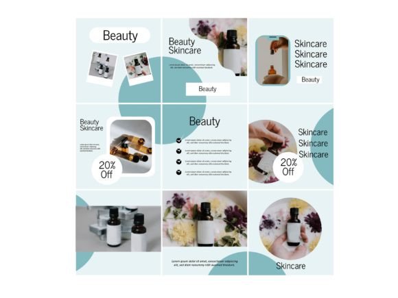 Download Media Social Template Beauty Color Blue - Social Collection
