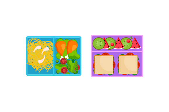 Download Lunchbox Containers with Bright Content - Bright content Collection