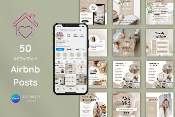 Download Airbnb Social Media Instagram Templates - Social Collection
