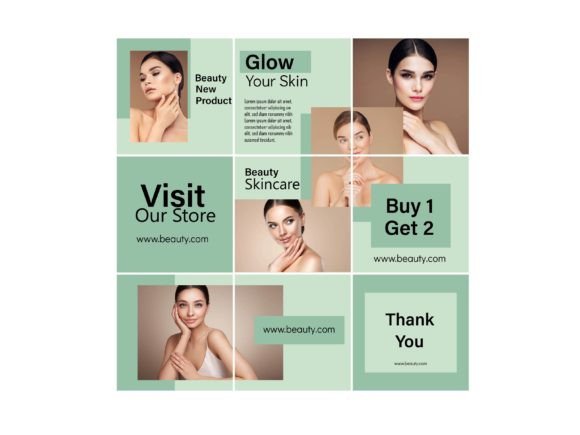Download Media Social Template Color Green - Social Collection