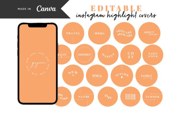 Download Orange Instagram Story Highlight Covers - Premium Resources