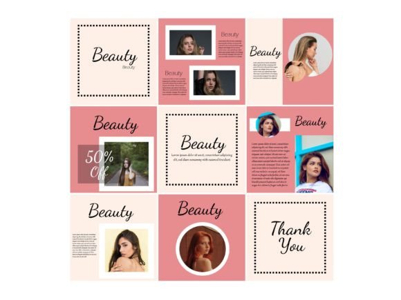 Download Media Social Template Color Red and Pink - Social Collection