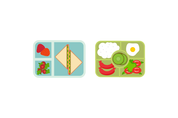Download Lunchbox Containers with Bright Content - Bright content Collection