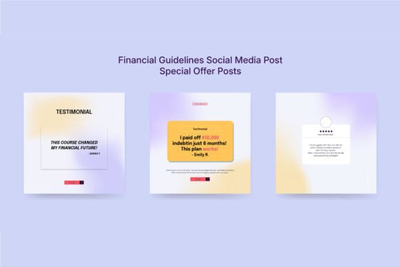 Download Colorful Financial Advice Social Kit - Social Collection