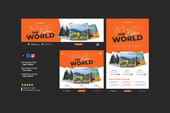 Download Travel Social Media Banner Template - Social Collection