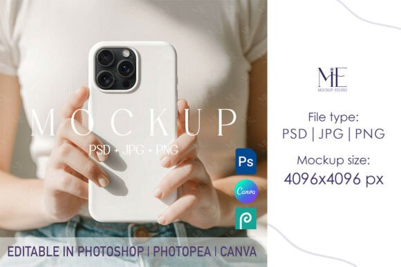 Download Phone Case Mockup PSD PNG IPhone 16 - Phone Collection
