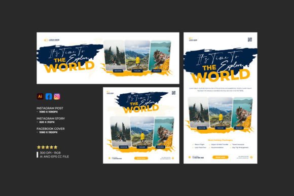 Download Travel Social Media Banner Template - Social Collection