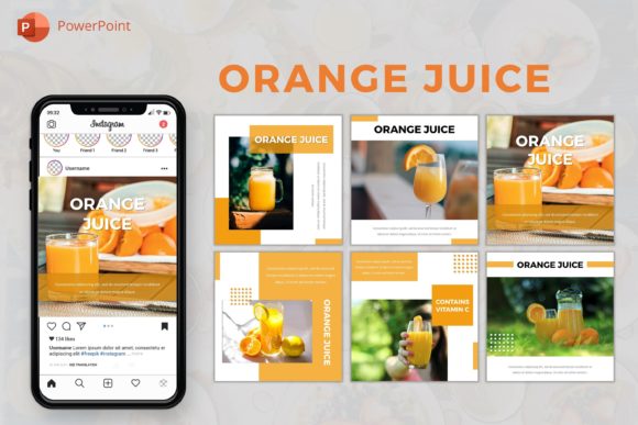 Download Template Instagram Business-Orange Juice - Premium Resources