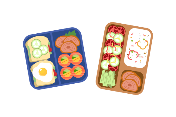 Download Lunchbox Containers with Bright Content - Bright content Collection