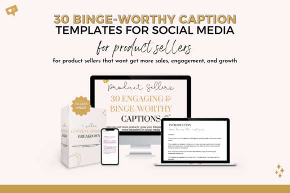Download Social Media Captions Bundle - Social Collection