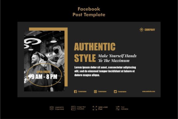 Download Babershop Social Media Kit Vol.1 - Social Collection