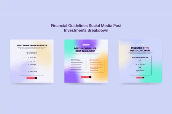 Download Colorful Financial Advice Social Kit - Social Collection