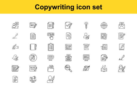 Download Copywriting and Content Creation Icons - Content creation Collection