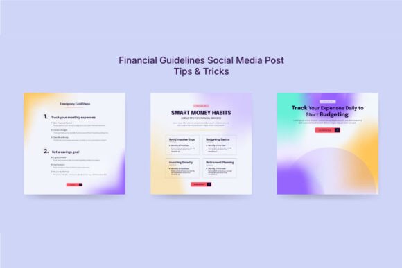 Download Colorful Financial Advice Social Kit - Social Collection