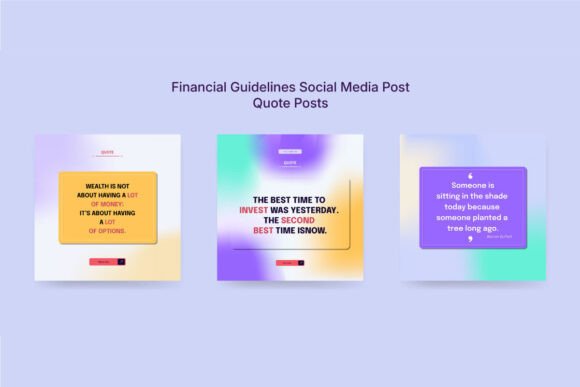 Download Colorful Financial Advice Social Kit - Social Collection